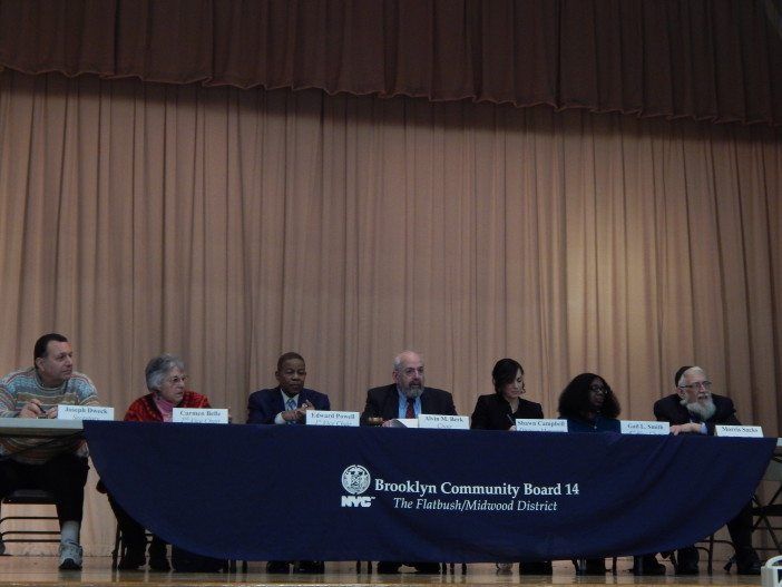 Community Board 14 meeting on February 9, 2015