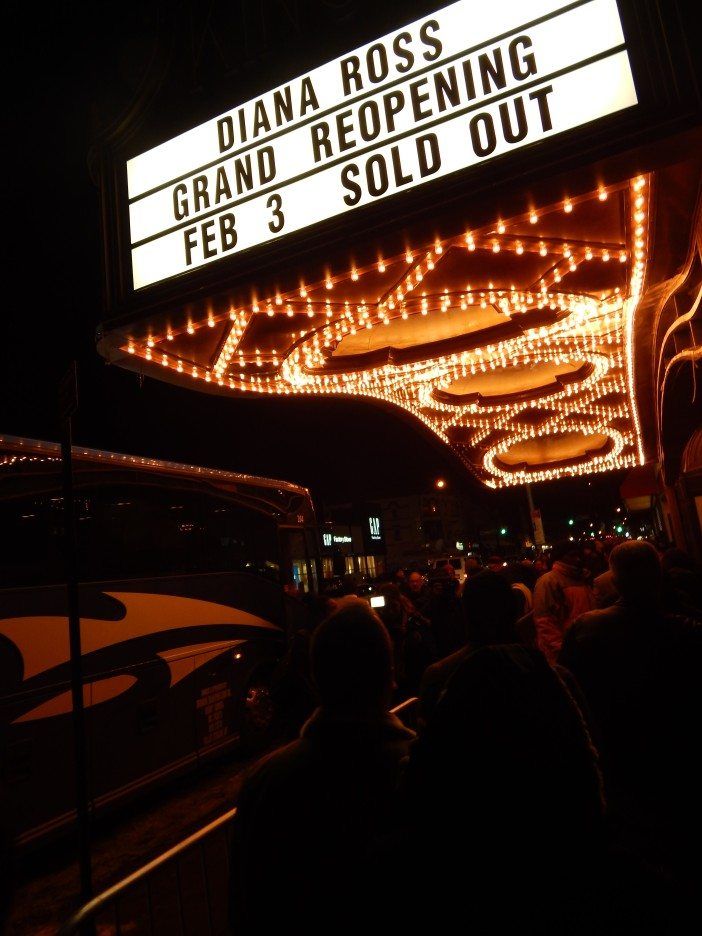 Diana Ross sold out Kings Theatre sign