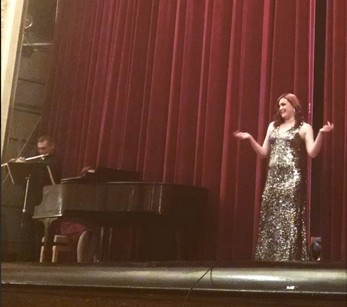 Soloist Elana Gleason performs "Italian Street Song."