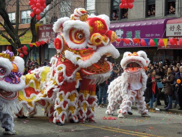 The annual Sunset Park Lunar New Year Parade. Photo by Jole Carliner.