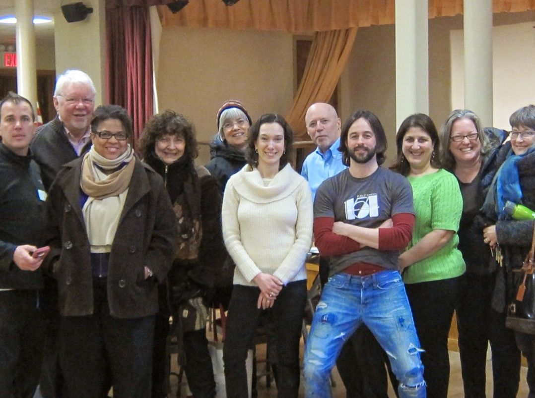 Windsor Terrace Food Co-op members gathered at Holy Name Parish Hall for their first all-members meeting Tuesday night. Photo by Hannah Sheehan