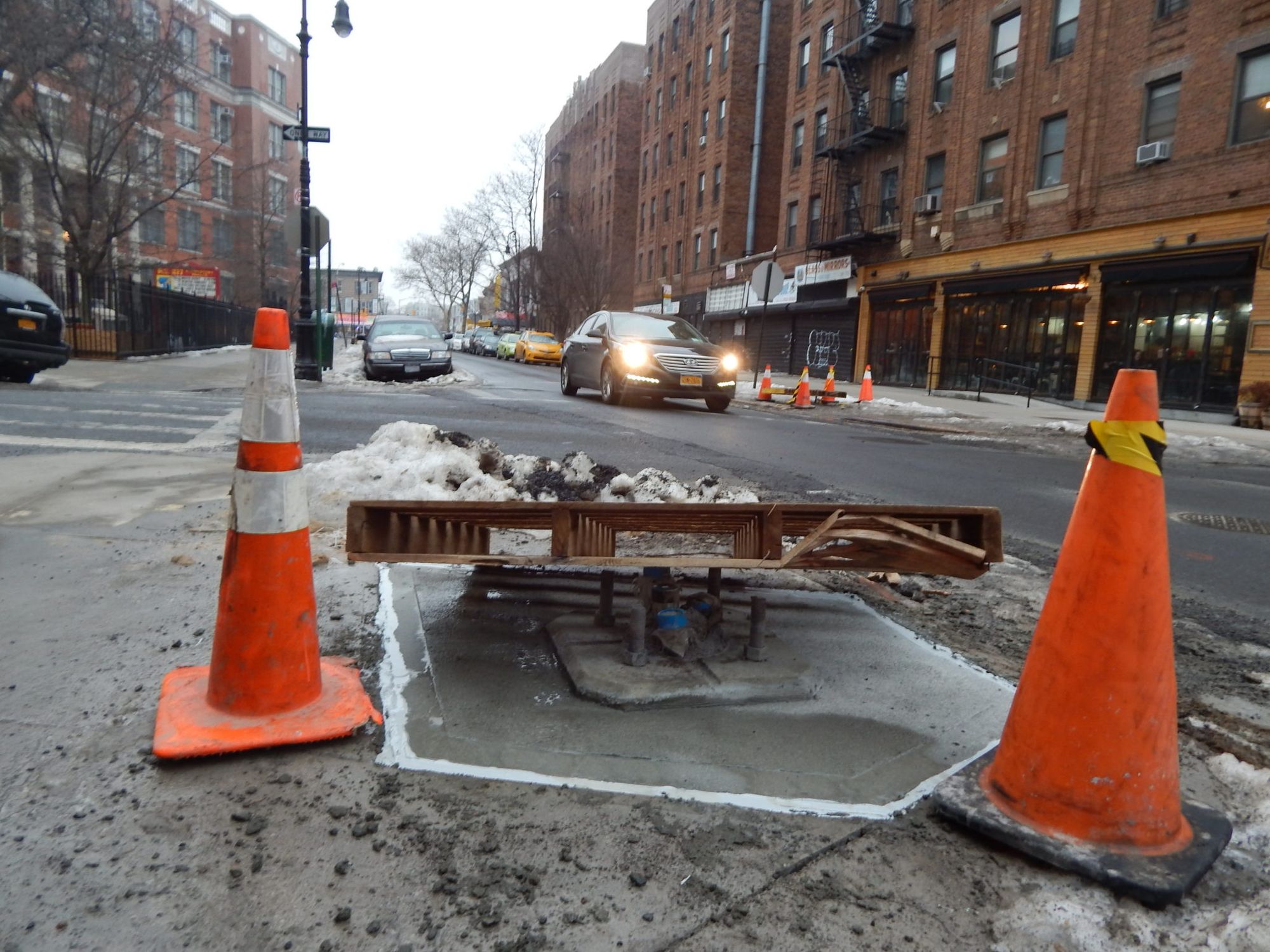 traffic light coming to Newkirk Avenue and Westminster