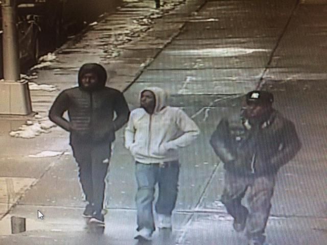 Police are looking for these three men in connection to the murder of 18-year-old Donel Andrew. Photo courtesy NYPD.