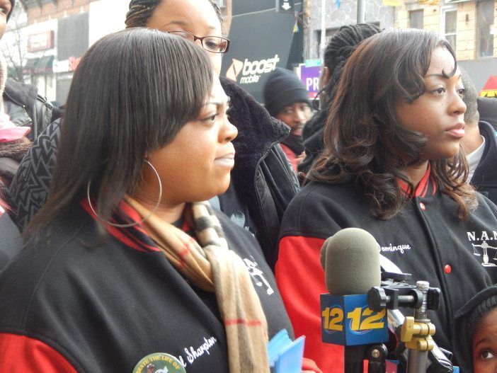 Ashley Sharpton, left, and her sister, Dominique Sharpton, right.