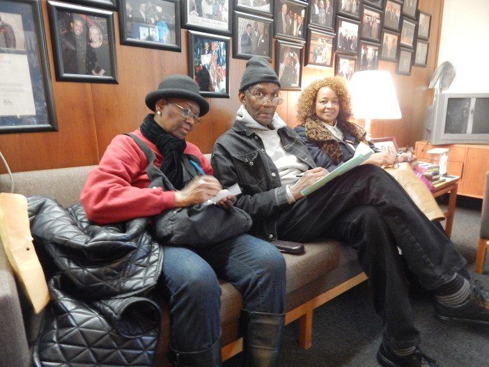 Flatbush Tenant Coalition members in Sen. Kevin Parker's office in Albany.