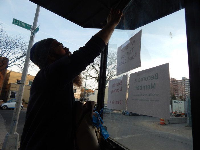 Volunteers spent Thursday evening preparing the co-op for its opening on Saturday.