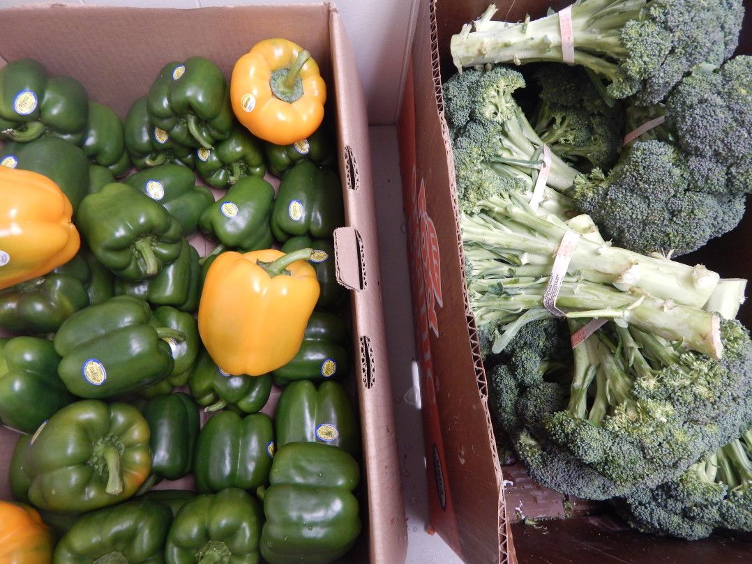 Windsor Terrace Food Co-op peppers and broccoli