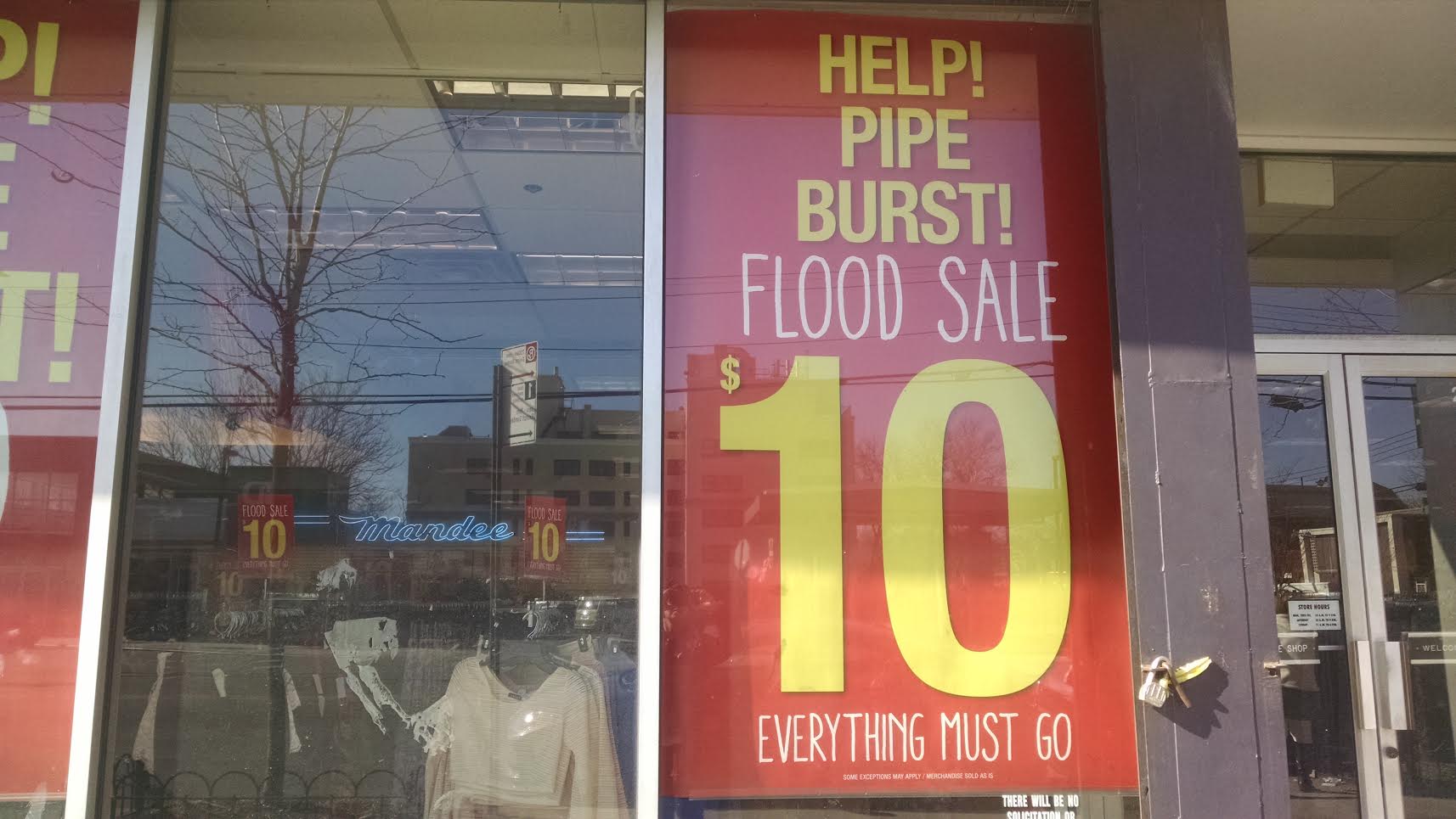 Mandee Selling Everything For $10 After Burst Pipe Floods Avenue U Shop