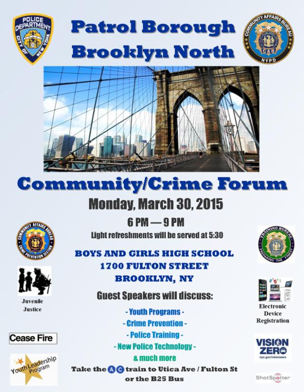 nypd patrol borough brooklyn north community forum