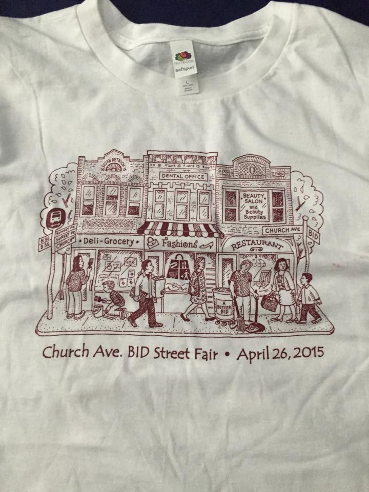 Church Avenue Street Fair t-shirt