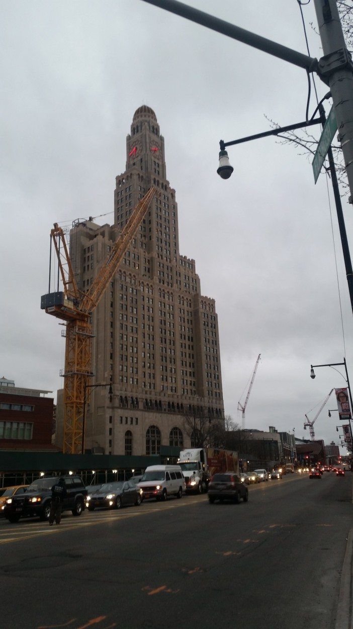 cranes along flatbush