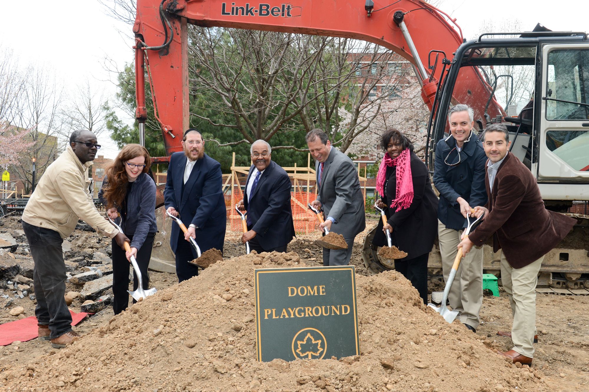 Community Leaders Break Ground On $2.75 Million Dome Playground Renovation