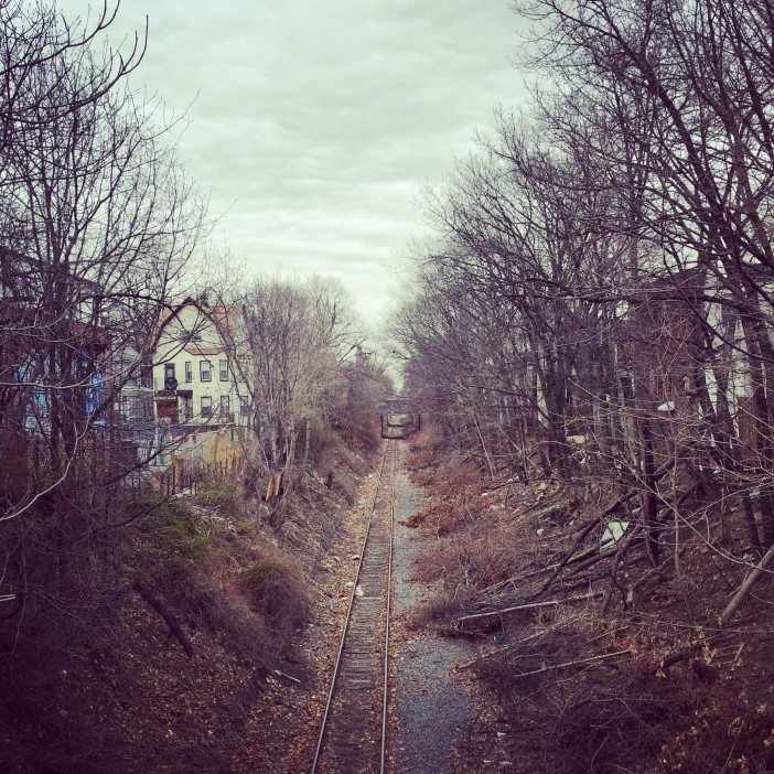 lirr freight tracks in ditmas park brooklyn