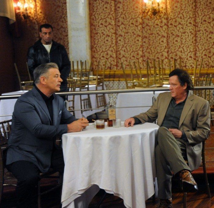 Alec Baldwin and Michael Madsen on set of Back in the Day. (Photo by Bobby Bank / bobbybank.com)