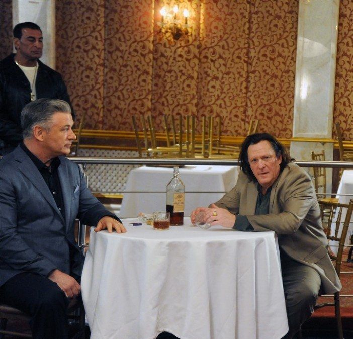 Alec Baldwin and Michael Madsen on set of Back in the Day. (Photo by Bobby Bank / bobbybank.com)