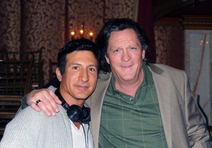 William DeMeo and Michael Madsen on set of Back in the Day. (Photo by Bobby Bank / bobbybank.com)