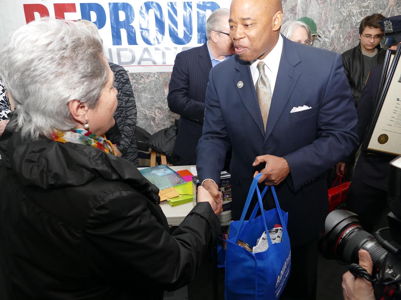 Local Pols Join Be Proud Foundation For Passover Food Distribution Event, Honor Hero Cop