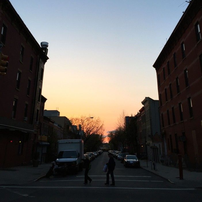 sunset over park slope