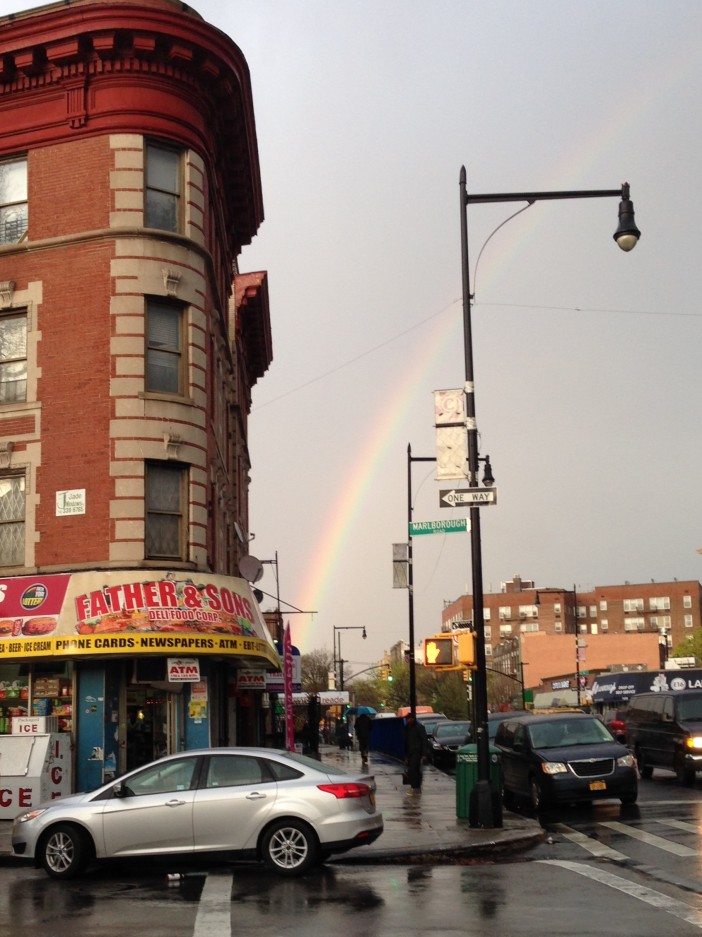 rainbow over Cortelyou