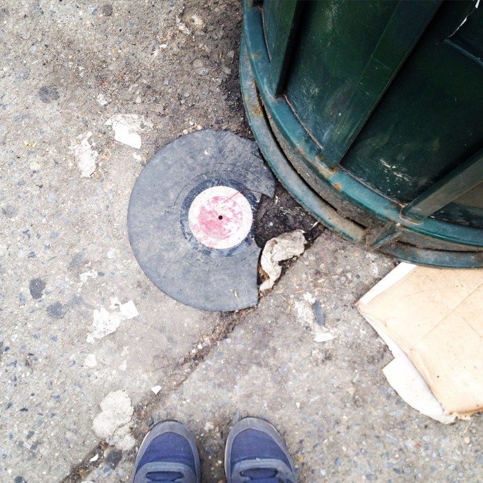 a broken record on 5th avenue in south slope