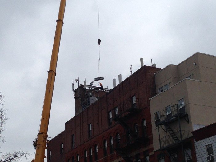 crane on 5th avenue in south slope