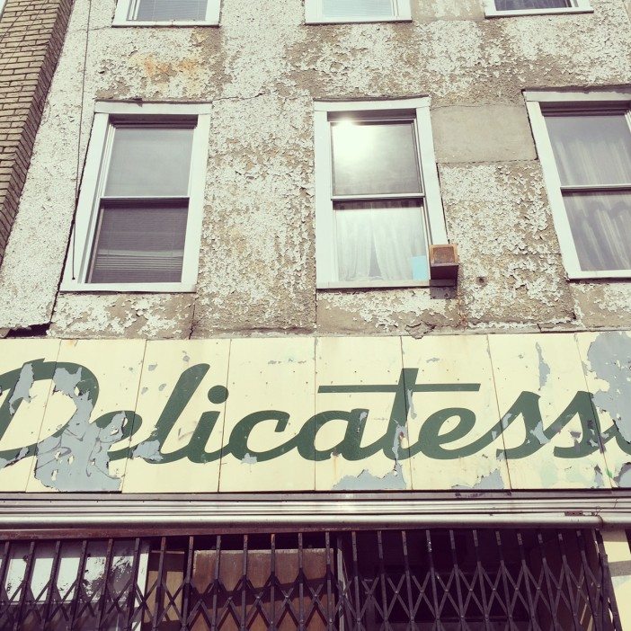 old delicatessen sign on 5th avenue in south slope