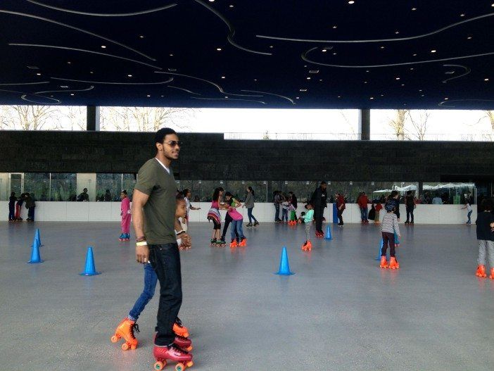 roller skating at lakeside in prospect park