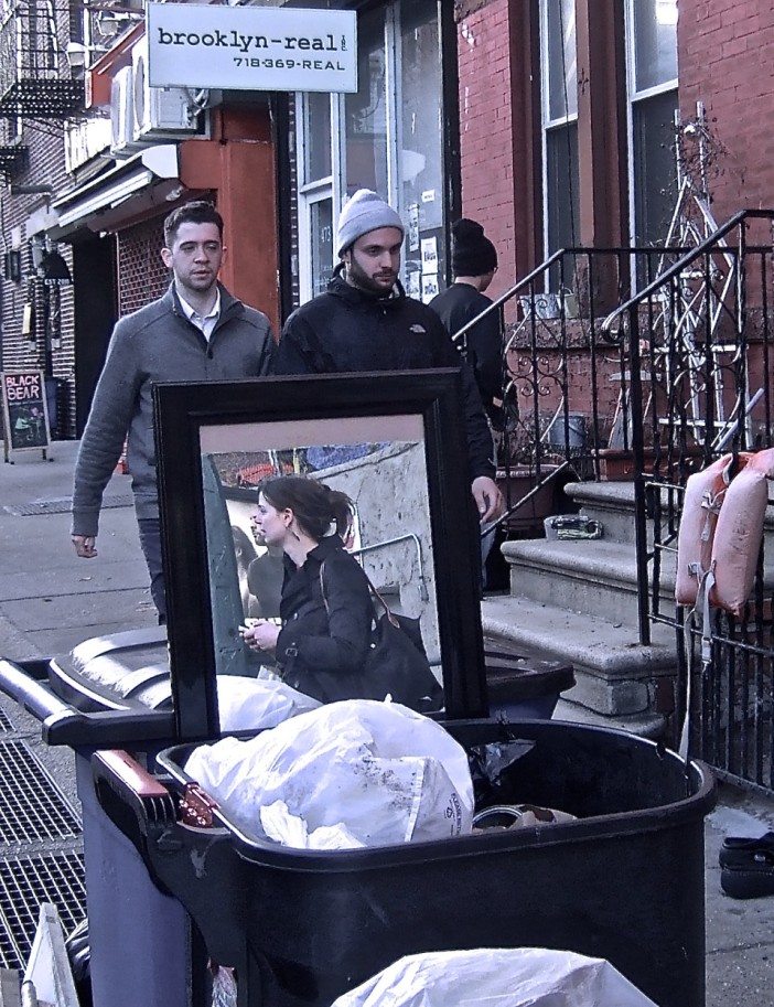 trash reflections in south slope