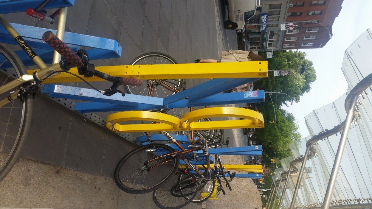 bike rack at BAM