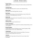 carnem cocktail menu