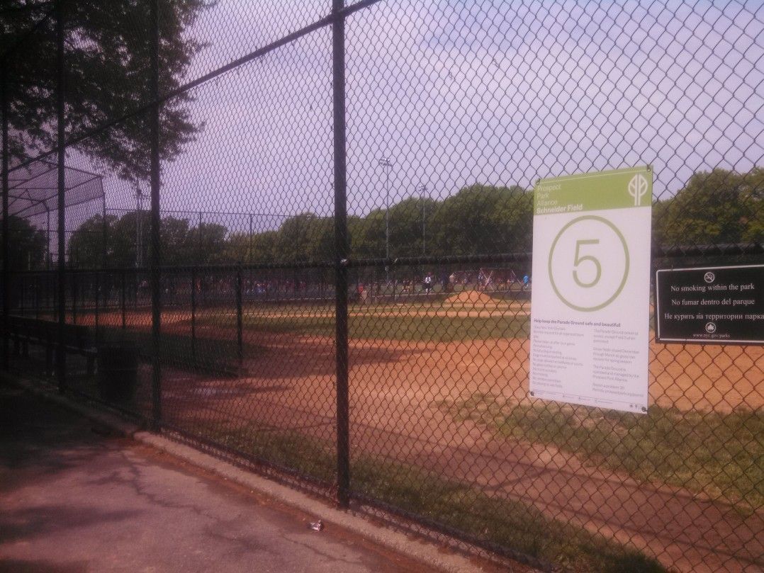 The Prospect Park Alliance is planning to install misting heads along the fence line of Field 5.