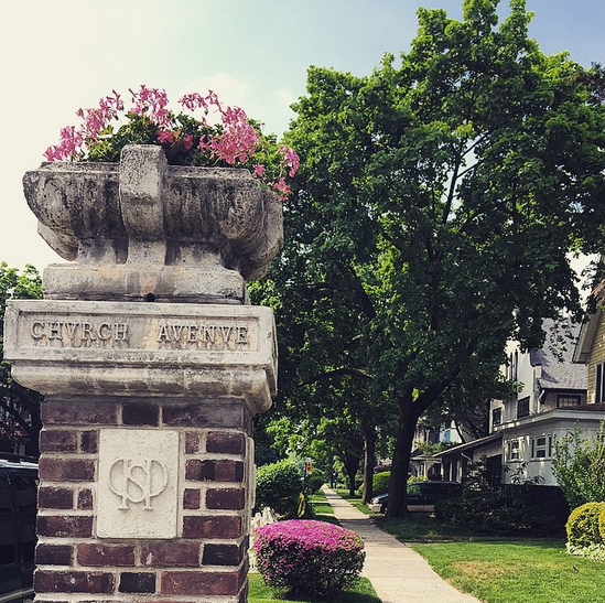 Church Avenue planters flowers