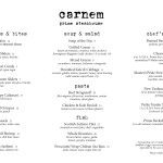 carnem dinner menu