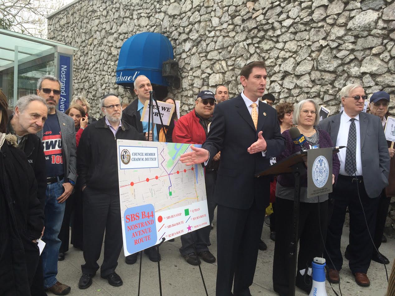 Local Pols Renew Call For MTA To Make Avenue R Stop On Nostrand Avenue’s B44 SBS Route
