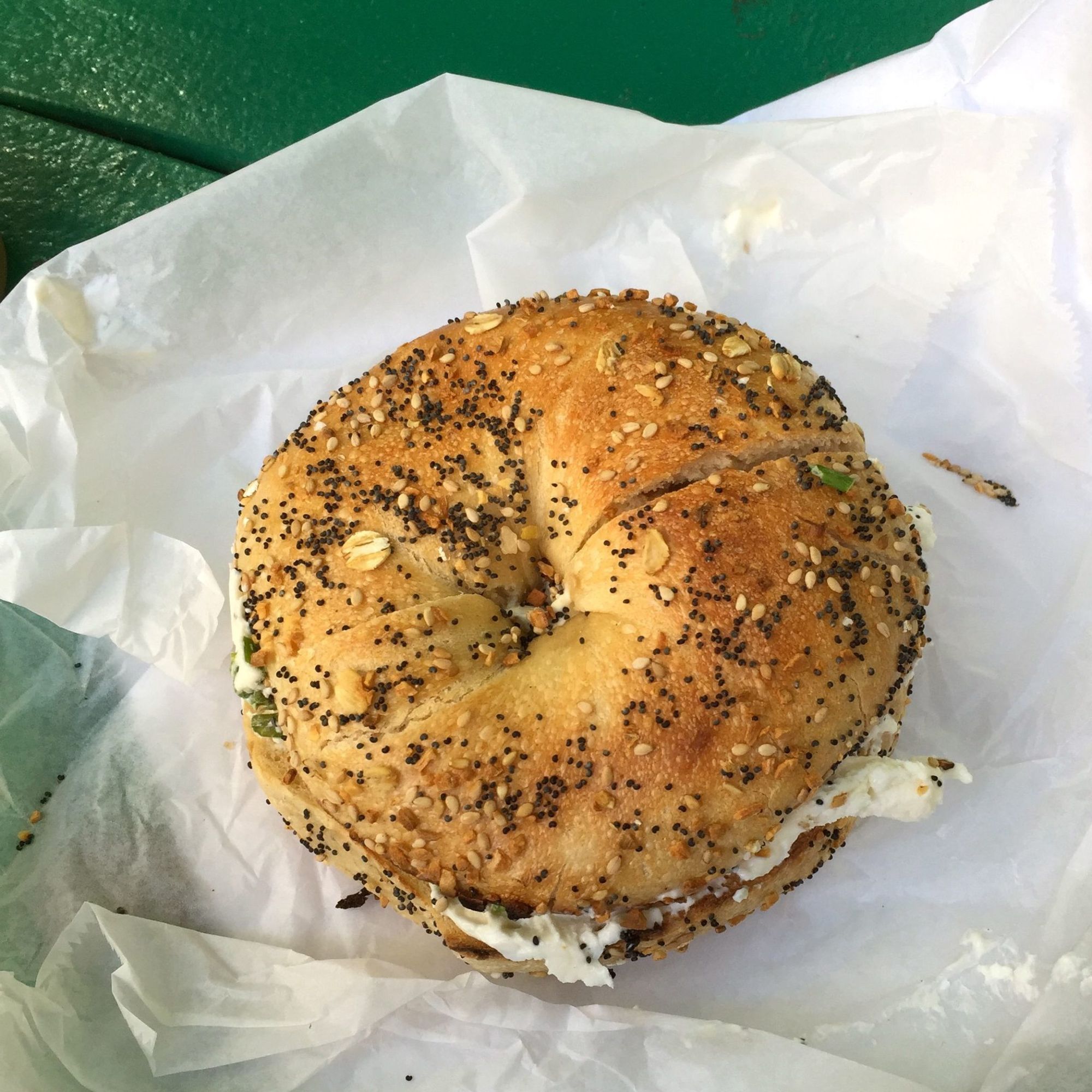 Eating In The Backyard Escape Of Bagel Pub