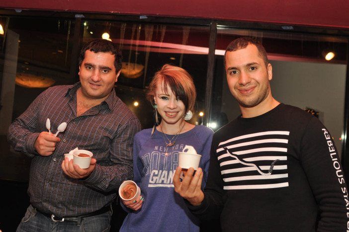 Attendees enjoy dessert at last year's event. (Photo by Erica Sherman)