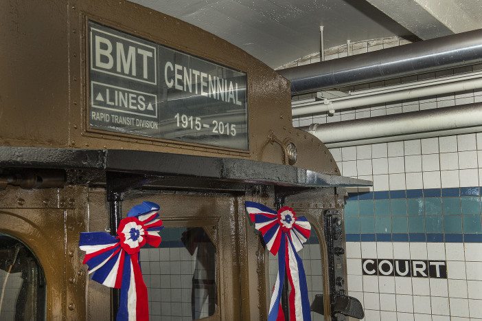 The Nostalgia Train is prepped for the 100th anniversary celebration. (Source: MTA/Flickr)