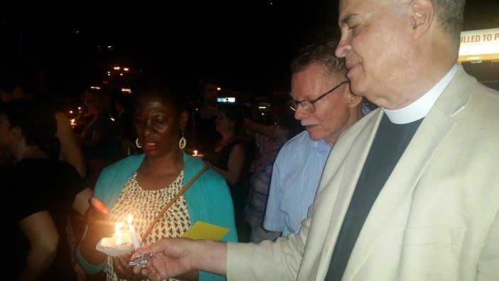 Carrol Cargill and Reverend Howard Blunt of All Saints Church of Park Slope.