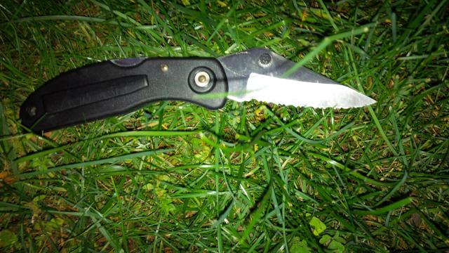 Police released this photo of the knife they recovered at the scene. Photo courtesy NYPD