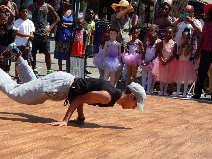 Flatbush Avenue Street Fair break dancer