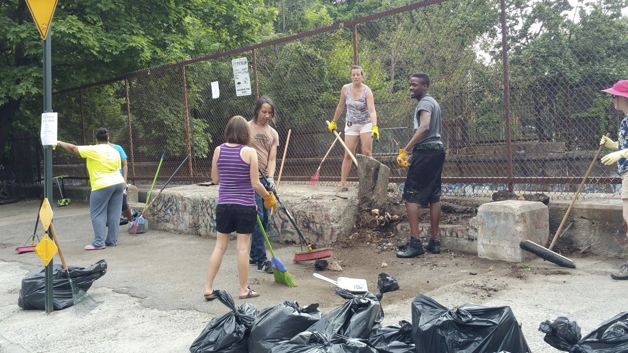 New ‘Friends Of The End’ Group Cleans Up Albemarle Road, Plans To Keep Beautifying Our Neighborhood