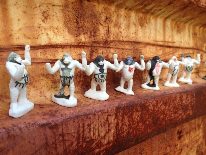 Kathy Jones figurines on Stratford Road and Matthews Court