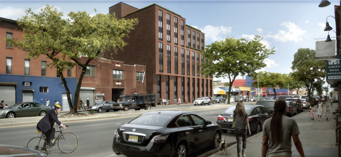 Artists rendering of 911-917 Atlantic Avenue. (Image via Marvel Architects).