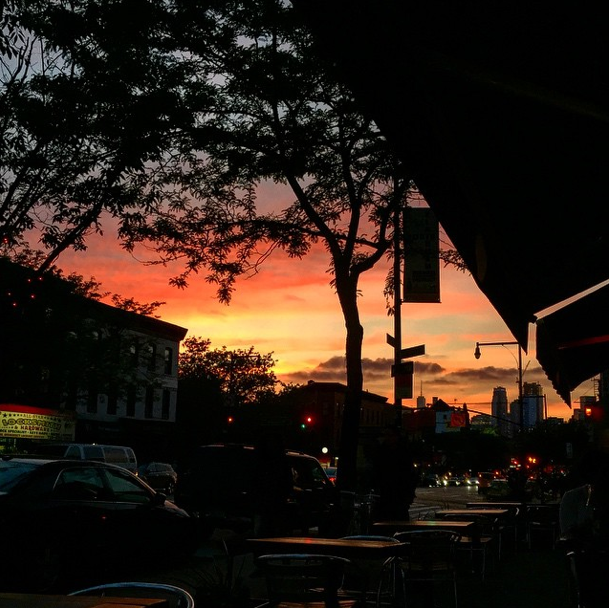 Sunsets to match the margaritas at Burrito Bar. Photo by cvbryant.