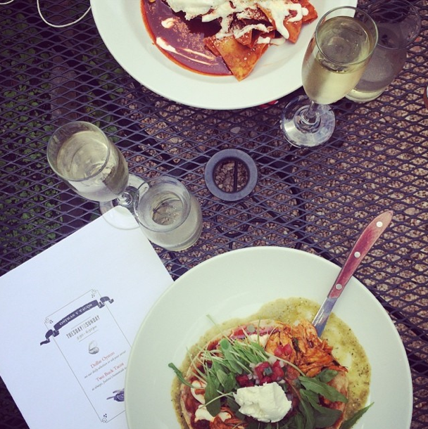 Enjoy a breeze with your brunch at Juventino. Photo by gwenib