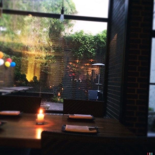 A view of the tucked away back garden at Moim. Photo by annagrazia_b.