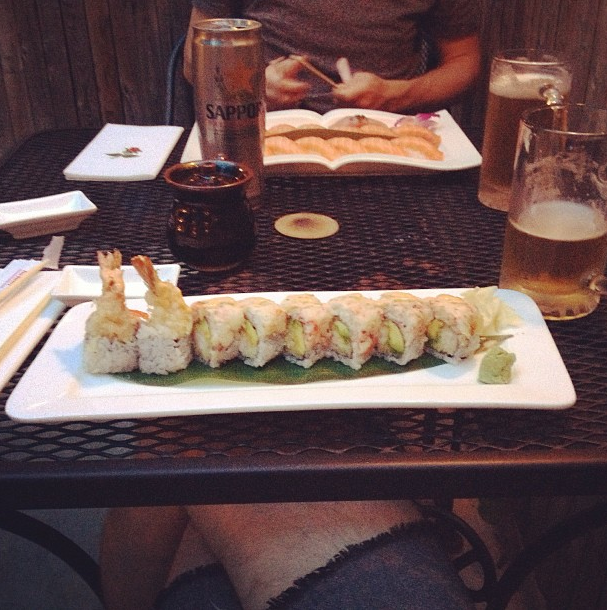 Sushi in the backyard of Mura. Photo by jchrisr.