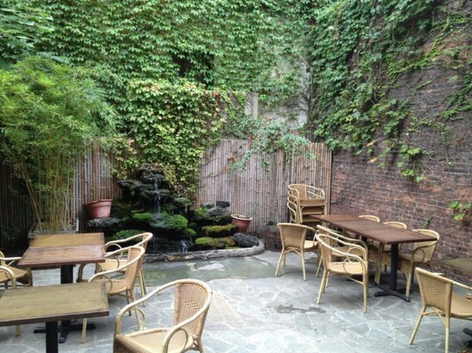 The back garden at Sawa. Photo by Catherine M./Yelp.