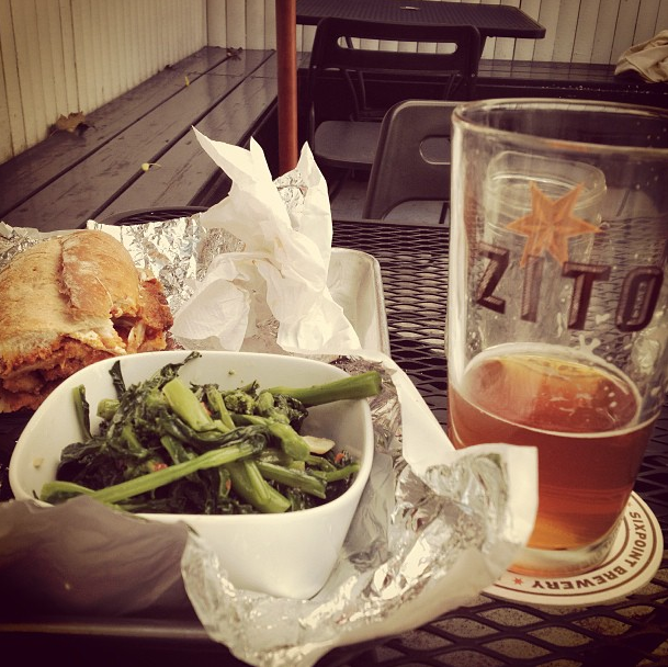 A quality spread in Zito's backyard. Photo by drunkbrunch