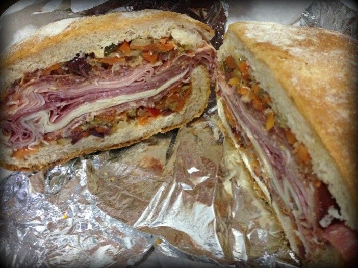 THe muffaletta at Russo’s Mozzarella & Pasta (photo by South Slope News)